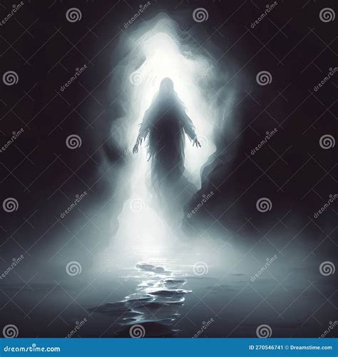 Ghost Spirit Ghostly Figure Apparition Halloween Float Fog Creepy