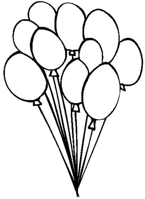 Free Colouring Sheets Balloons Clipart Best B