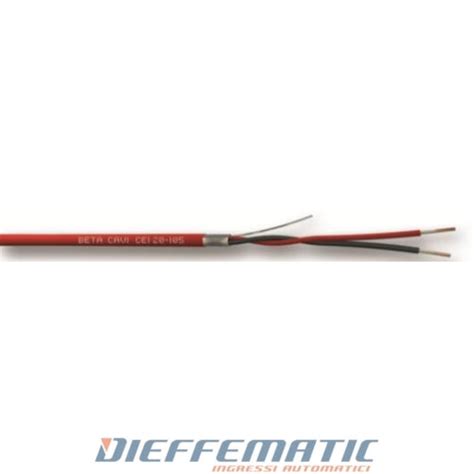 Betacavi Cable Cable Frhrr 2050 2 x 0,50 6,10 mm LSZH RED FTE4OHM1 100MT