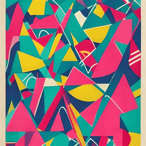 Geometric Fruit Juice Art Print Scandinavian Mid Century Design · Creative Fabrica