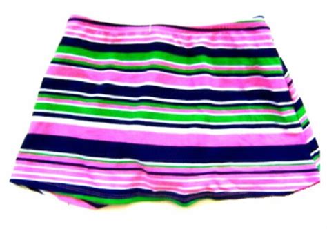 Sunsets Tennis Anyone Rustic Retro Striped Bikini Swimsuit Bottoms NWOT EBay