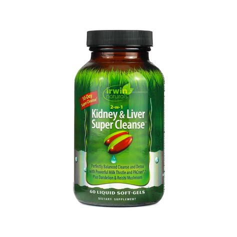 2 In 1 Kidney And Liver Super Cleanse Irwin Naturals Cleanse And Detox