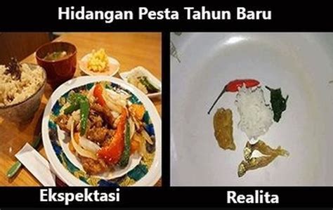 Meme Ekspektasi Vs Realita Tahun Baru