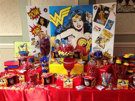 My Wonder Woman Candy Bar Superhero Wedding Superhero Birthday Party