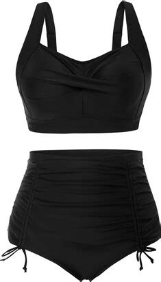 Hanna Nikole Women Plus Size Sport Bikini Sets Sexy Retro Swimsuit Rose Rot 20 Plus ShopStyle