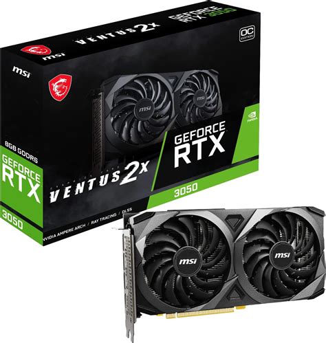 Msi Geforce Rtx 3050 Ventus 2x 8g Oc Tarjeta Gráfica 8gb Gddr6 128