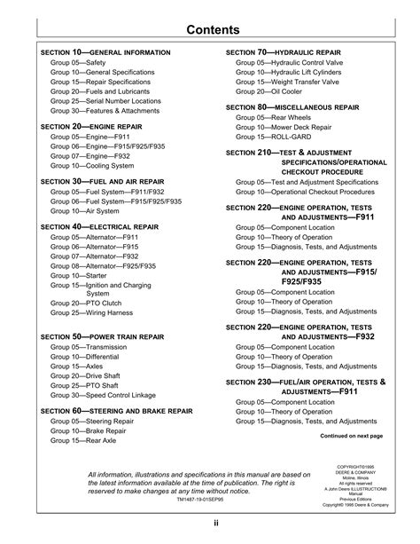John Deere 3 Bag Material Collection System For Use On F910 F912 F915 F930 F932 F935 Front Mowers Operators Owners Manual Omm77709 3