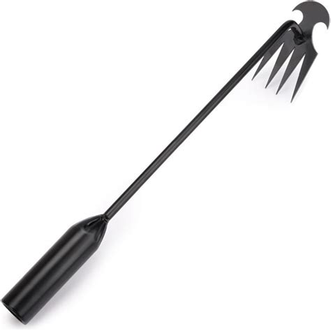 SHZHYIQIMR Black 50cm Weed Puller Tool With 4 Teeth Effective