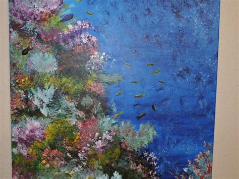 Items similar to Coral Reef Painting in Acrylic on Etsy