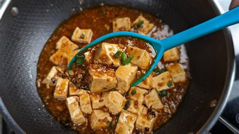 Sichuan Mapo Tofu With Mushrooms In Sichuan Peppercorn Dining And Cooking