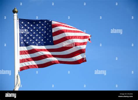 USA flag waving Stock Photo - Alamy