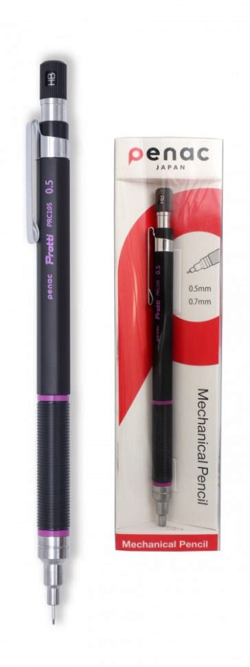 Карандаш механический Penac Protti Prc 105 0,5 мм Нв черный/малиновый ...