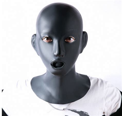 New Sexy Latex Fetish Human Mask Hoods Rubber 3d Moulded Masks Head