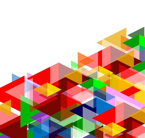 Colorful Triangles In Abstract Geometric Design Free HD PNG PNG All