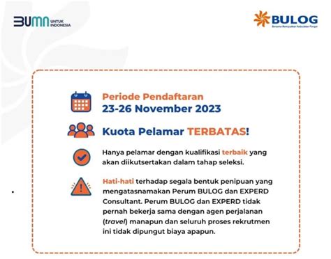 Alasan Memilih Perum Bulog Pendaftaran Melalui Online Bulog Experd