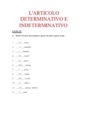 Scribd Vpdfs Esercizi Pdf L ARTICOLO DETERMINATIVO E
