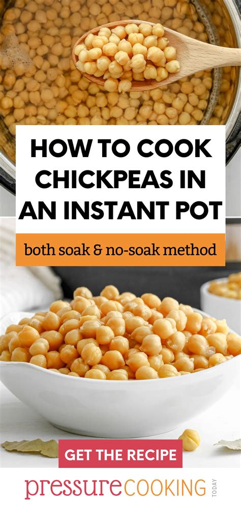 how to cook soaked chickpeas in pressure cooker