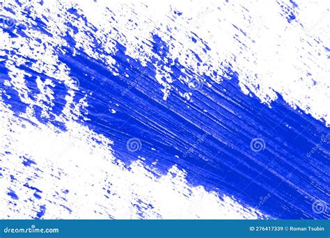 Blue Stroke of the Paint Brush Stock Image - Image of craft, design ...