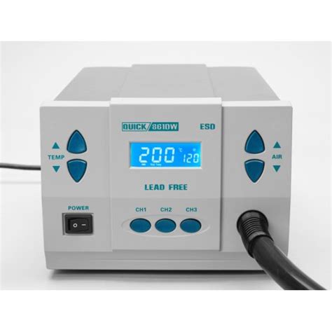 Buy Adafruit 3941 Quick 861DW Hot Air Soldering Rework Station W Three Nozzles In India Fab