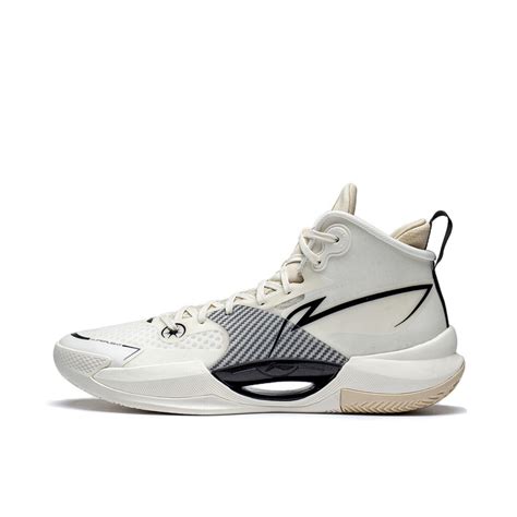 Li-Ning superlight premium boom basketball shoes in white/black ...