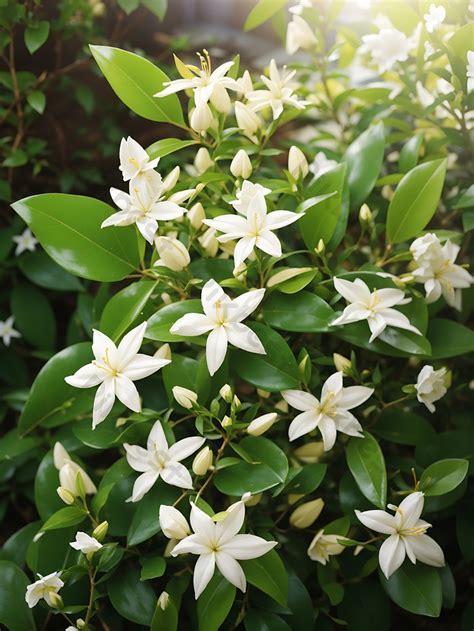 Star Jasmine Flower In Garden Photo | JPG Free Download - Pikbest