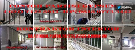 Partisi Gypsum Pasang Plafon Dan Partisi Gypsum Jakarta 081315588229