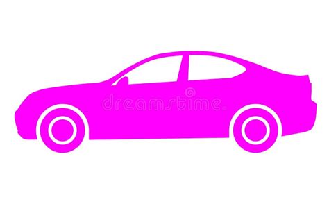 Car Symbol Icon - Purple, 2d, Isolated - Vector Stock Vector ...