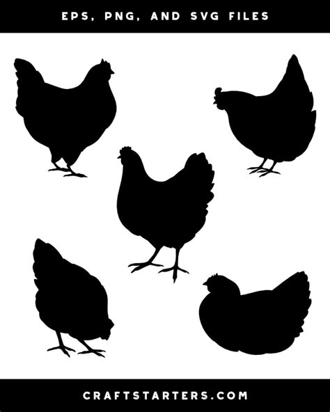 Chicken Silhouette Clip Art