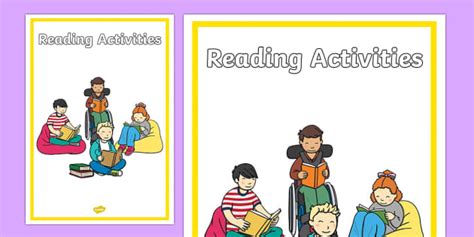 👉 Reading Activities Editable Book Cover Teacher Made