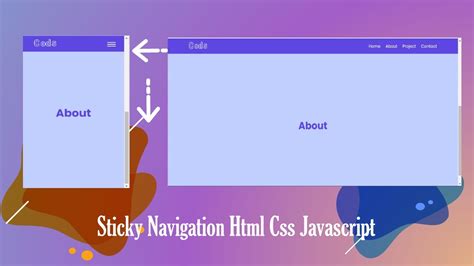 Sticky Responsive Navigation Bar On Scroll Using Vanilla Javascript