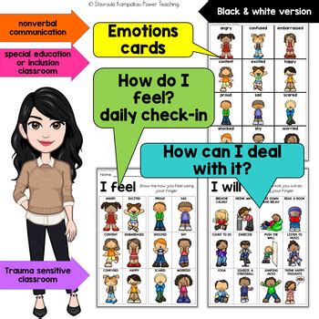 Identifying Feelings and Emotions Autism Visuals Feelings Chart | TpT