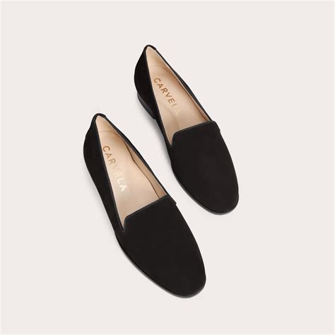 LEGEND Black Suede Slip On Flat Shoes by CARVELA COMFORT