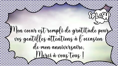 Remerciement Anniversaire Messages Textes Sms