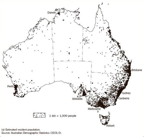 Australias Population Density Australia