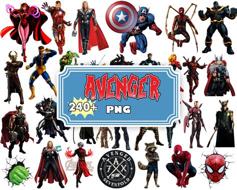 Avengers Clipart PNG Avengers Bundle Png Marvel Clipart Pn Inspire