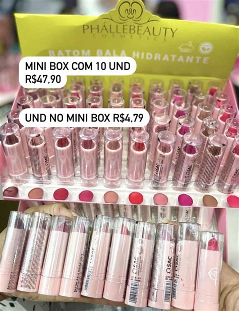 Batom Bala Mini Box 10 Und Phallebeauty Maquiagens E