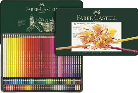 Faber Castell Polychromos Artists Color Pencils Tin Of 120 Colors