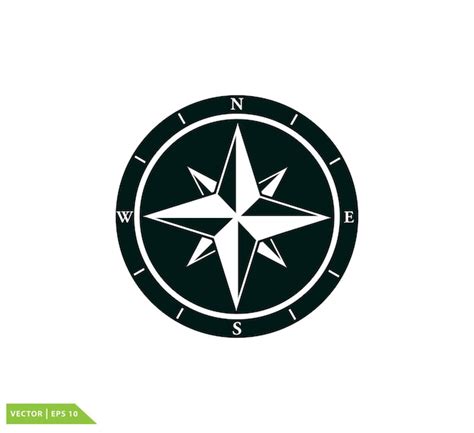 Premium Vector Compass Icon Vector Logo Design Template