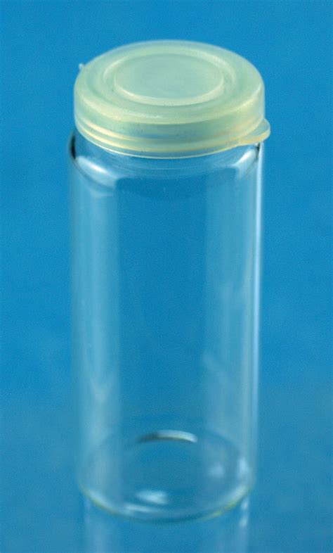 Hecht Karl Glass Rolled Rim Vial Capacity 15mL Hecht Karl Glass