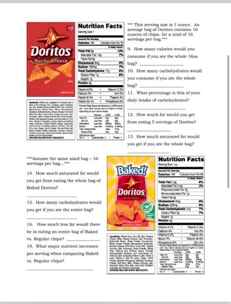 Solved Lab Assignment Nutrition I Abel Worksheet All Chegg