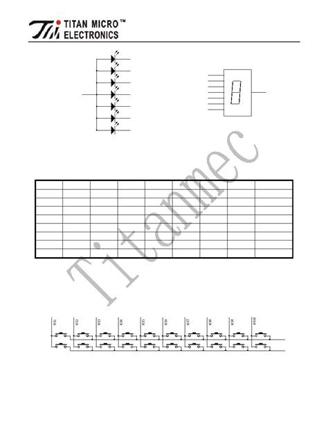 TM1668 Datasheet 6 20 Pages TITAN LED Drive Control Dedicated Circuit