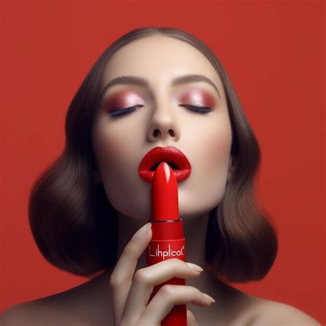 Premium AI Image Lipstick Cosmetics Skincare Model