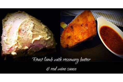 Roast Lamb with rosemary butter & red wine sauce | Slow Cooker Central