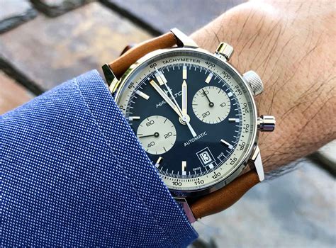 Hamilton Intra-Matic Automatic Chronograph - Tapping into the Retro Vibe - Monochrome Watches