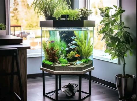 Dive into the Depths of the Top Fin 20 Gallon Hexagon Fish Tank Stand