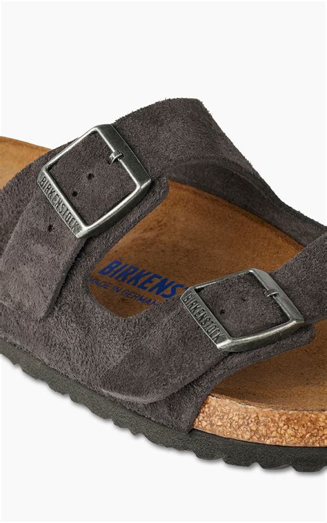 Birkenstock Arizona Suede Leather Velvet Grey Cultizm