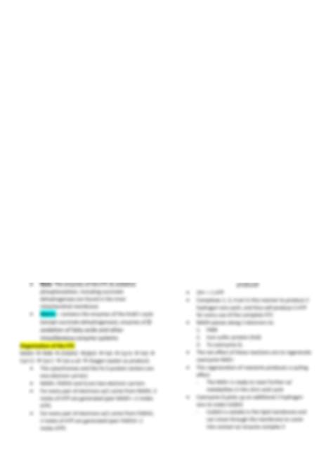 SOLUTION: Biochemistry the electron transport chain - Studypool