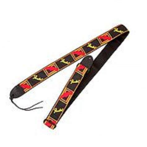 Ремінь гітарний Fender Strap 2 Monogrammed Black Yellow Red Id