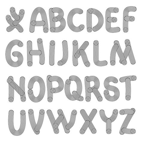 Premium Vector Hand Drawn Cartoon Letters Vector Caps Typeset