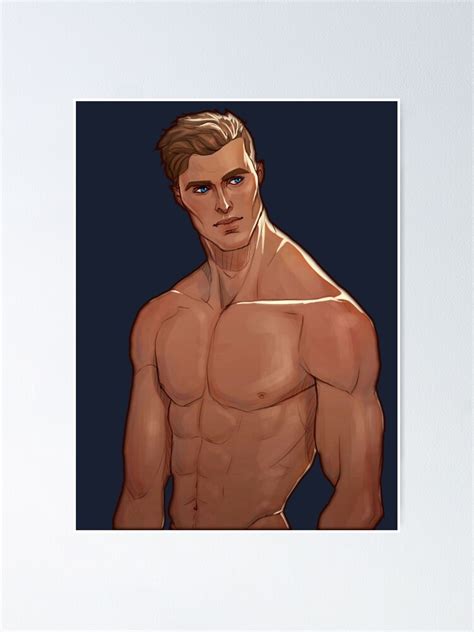 Póster El dibujo muestra a un hombre gay desnudo de Phantasmal 2 do Redbubble